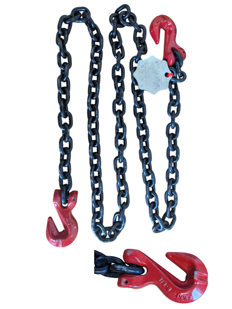 7mm Chain Set 2m with Grab Hooks