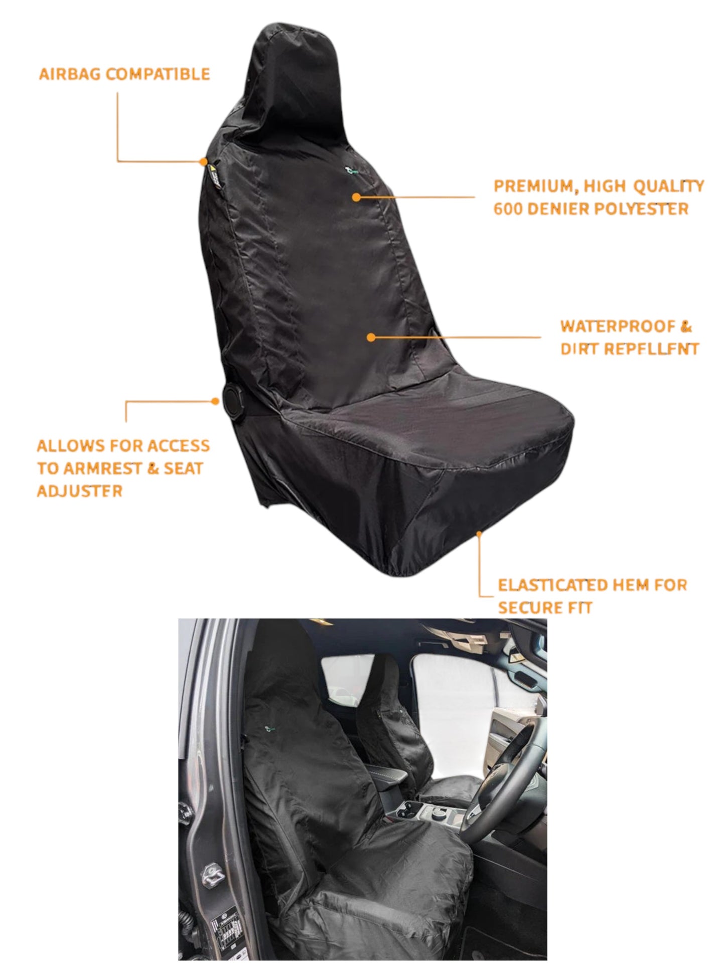 UNIVERSAL SEAT COVERS Drivers Seat